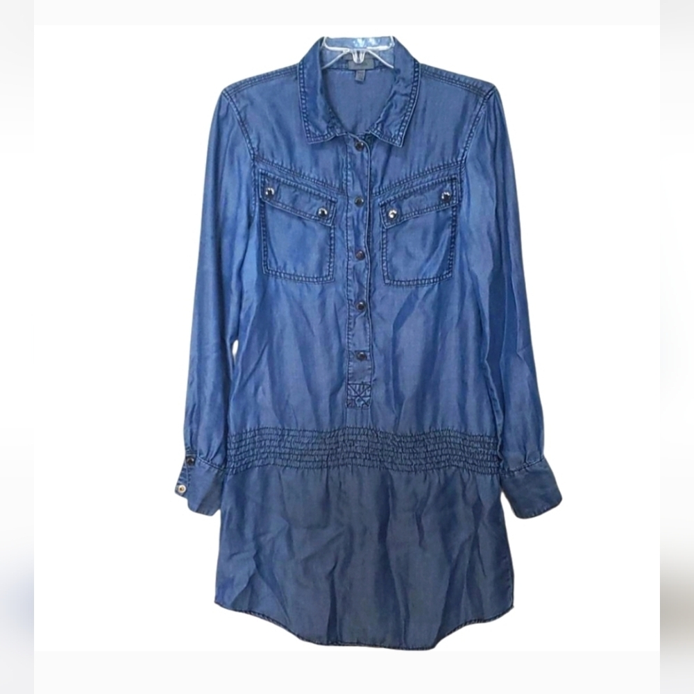 Ted Baker Sz 3/M/US(8-10) light denim dress - Picture 7 of 8